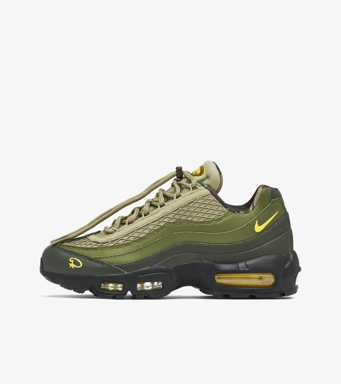 Nike Air Max 95 x CPFM – Olive Green & Yellow Premium Sneakers