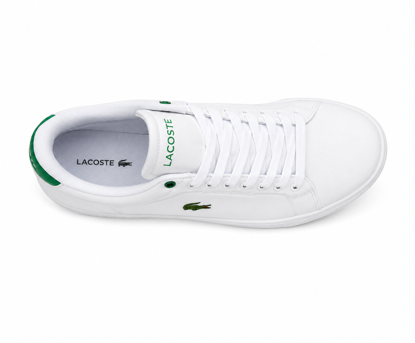Lacoste Carnaby Evo Leather – Blanc / Vert