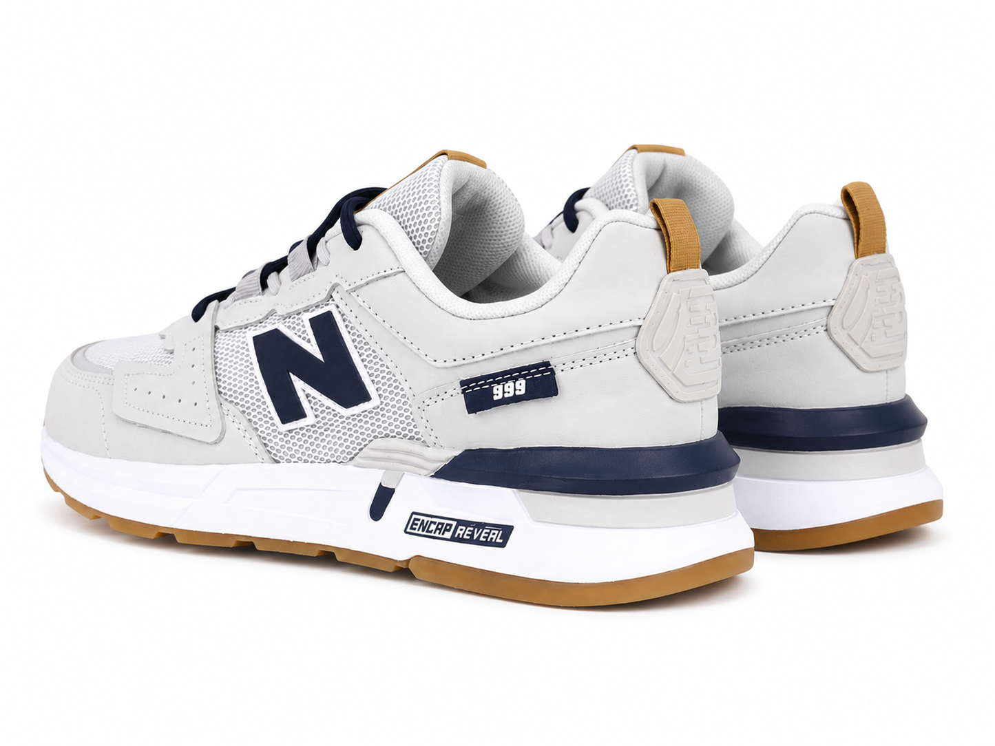 New Balance 999 ENCAP REVEAL Gris/Bleu Marine – Semelle Gomme