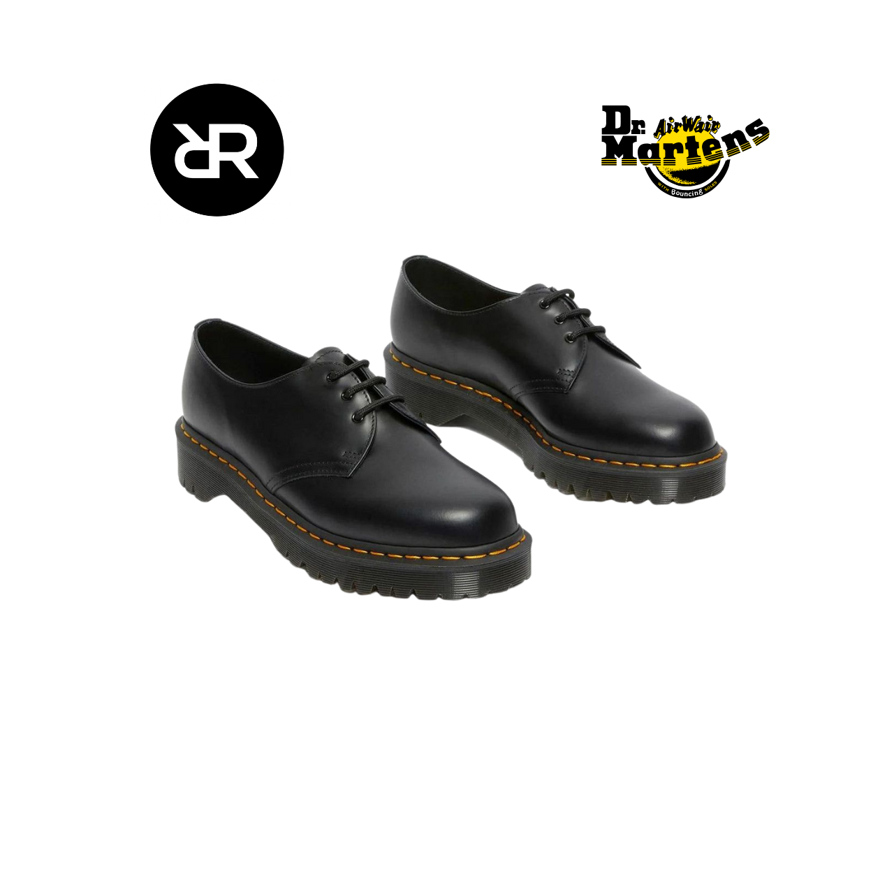 Dr. Martens 1461 Bex en cuir Smooth noir