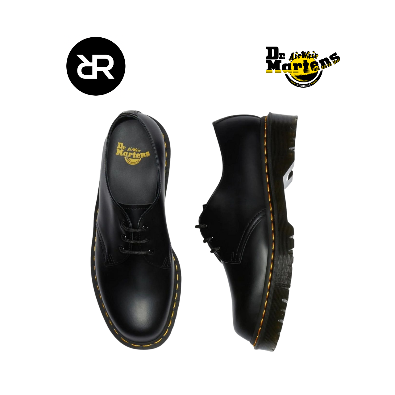 Dr. Martens 1461 Bex en cuir Smooth noir