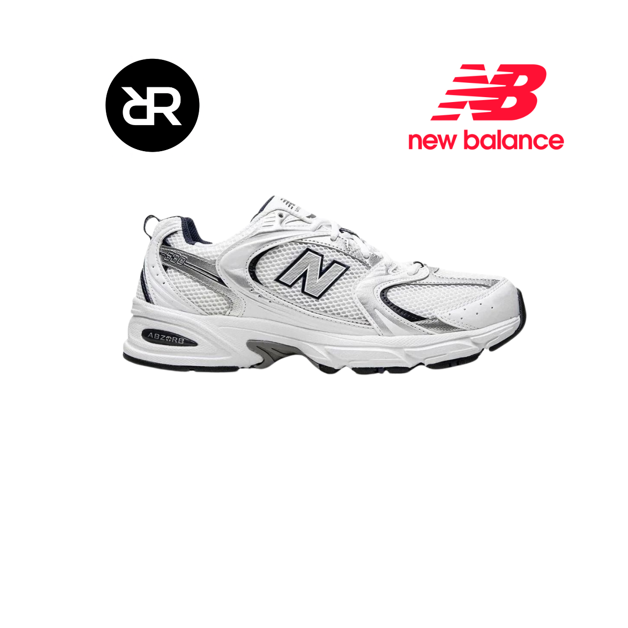 New Balance 530 White Grey Navy