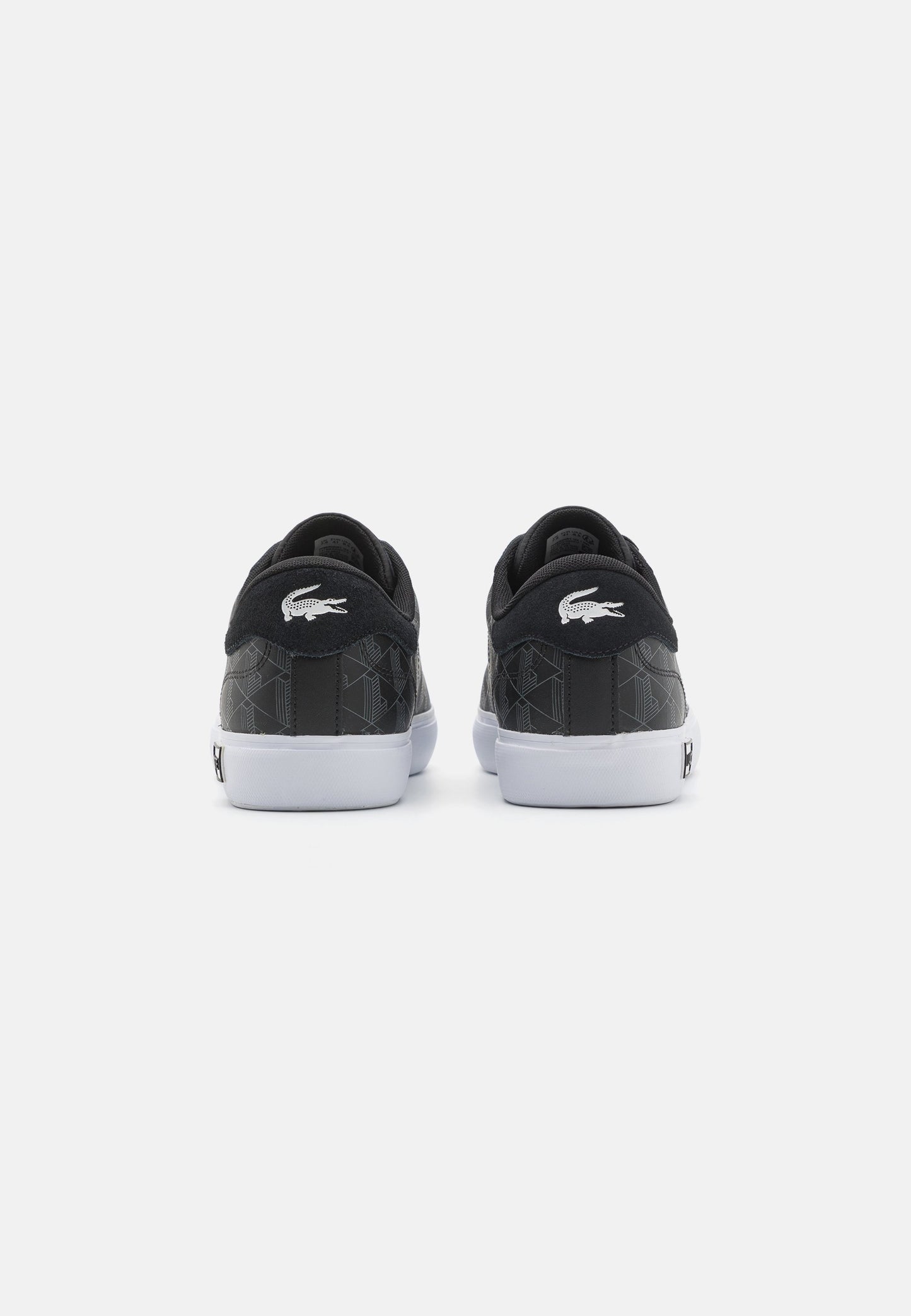 LACOSTE POWERCOURT 124 - Baskets basses - black/white