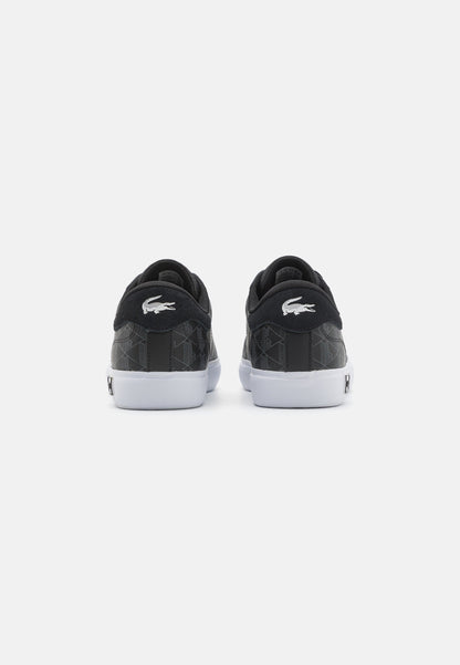 LACOSTE POWERCOURT 124 - Baskets basses - black/white