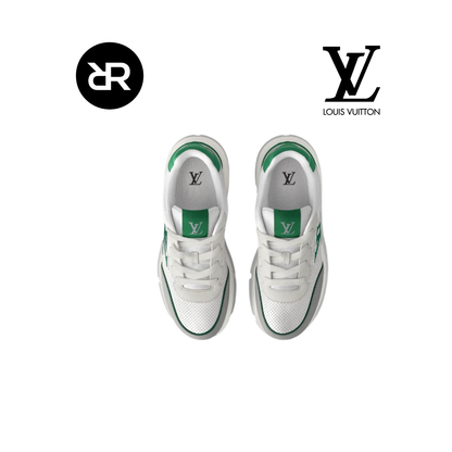 Louis Vuitton blanc et vert à lacets