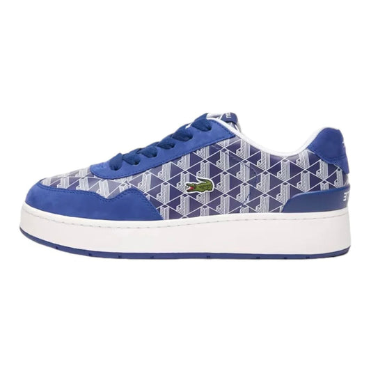 Baskets Lacoste Court Master Monogram Bleu & Blanc