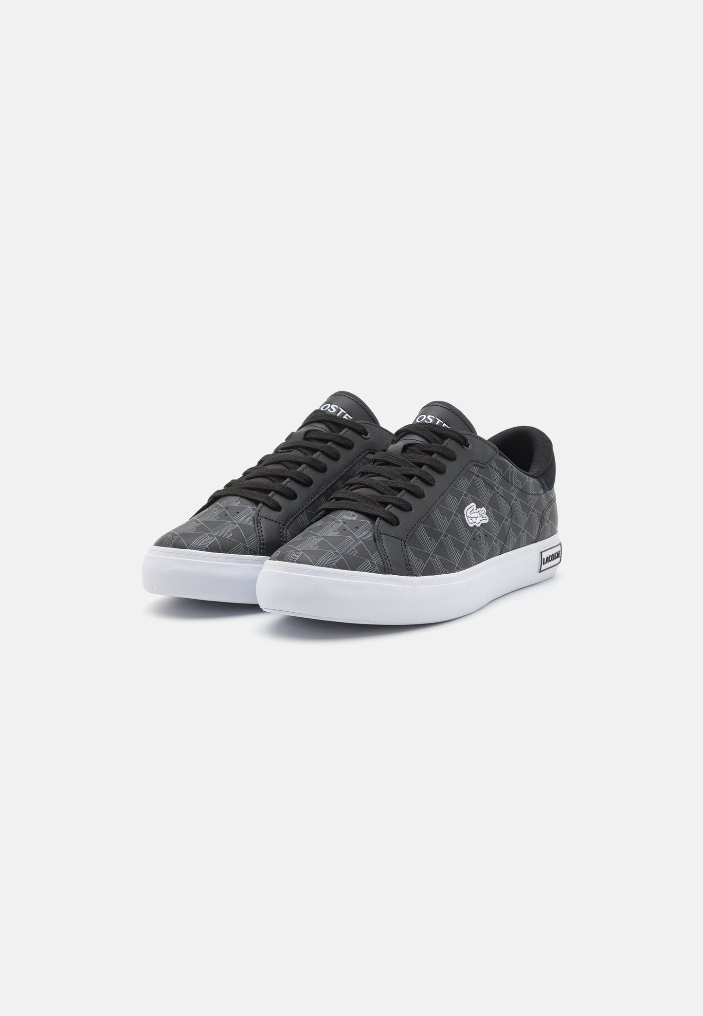 LACOSTE POWERCOURT 124 - Baskets basses - black/white
