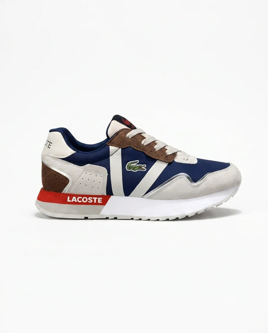 Lacoste Partner Piste 0120 – Bleu / Blanc / Marron