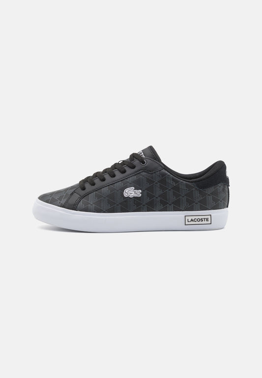 LACOSTE POWERCOURT 124 - Baskets basses - black/white