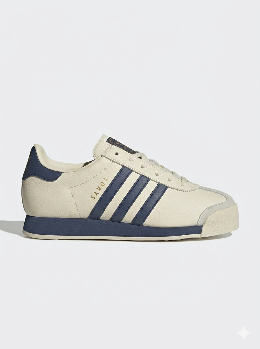 Adidas Samoa - Off White / Dark Blue / Gold Metallic