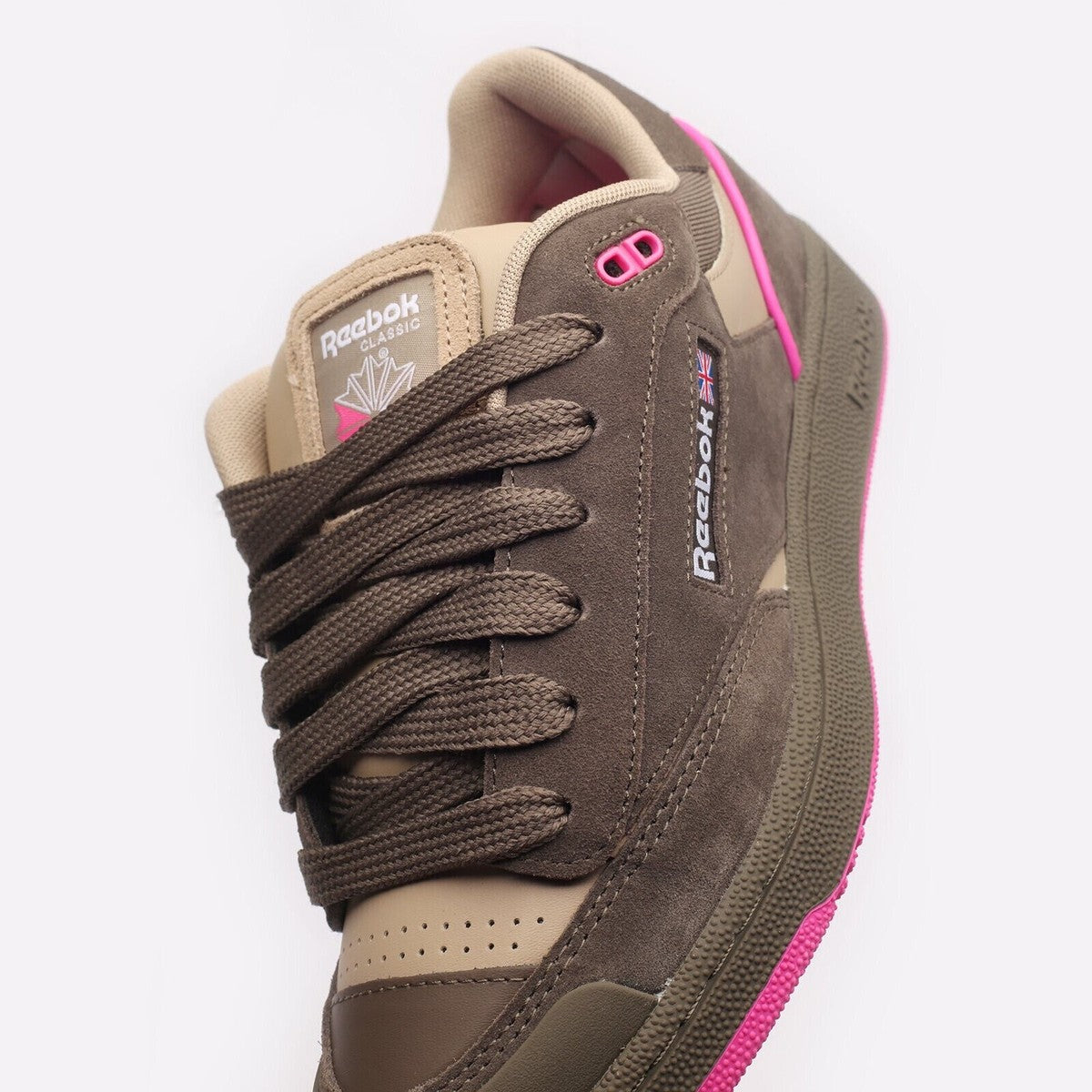 Chaussures de tennis homme Reebok Club C BULC baskets marron marron rose blanc 1