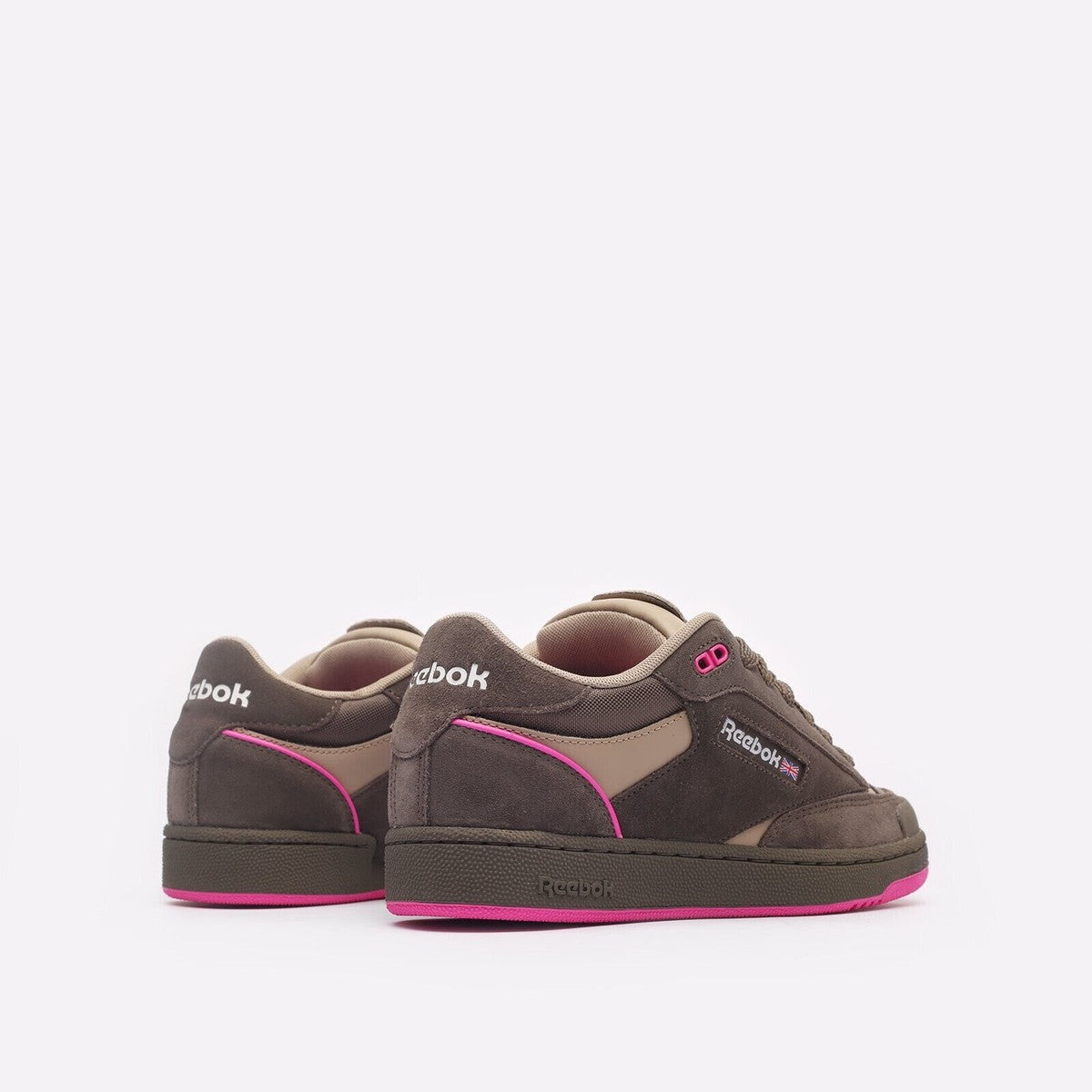 Chaussures de tennis homme Reebok Club C BULC baskets marron marron rose blanc 1