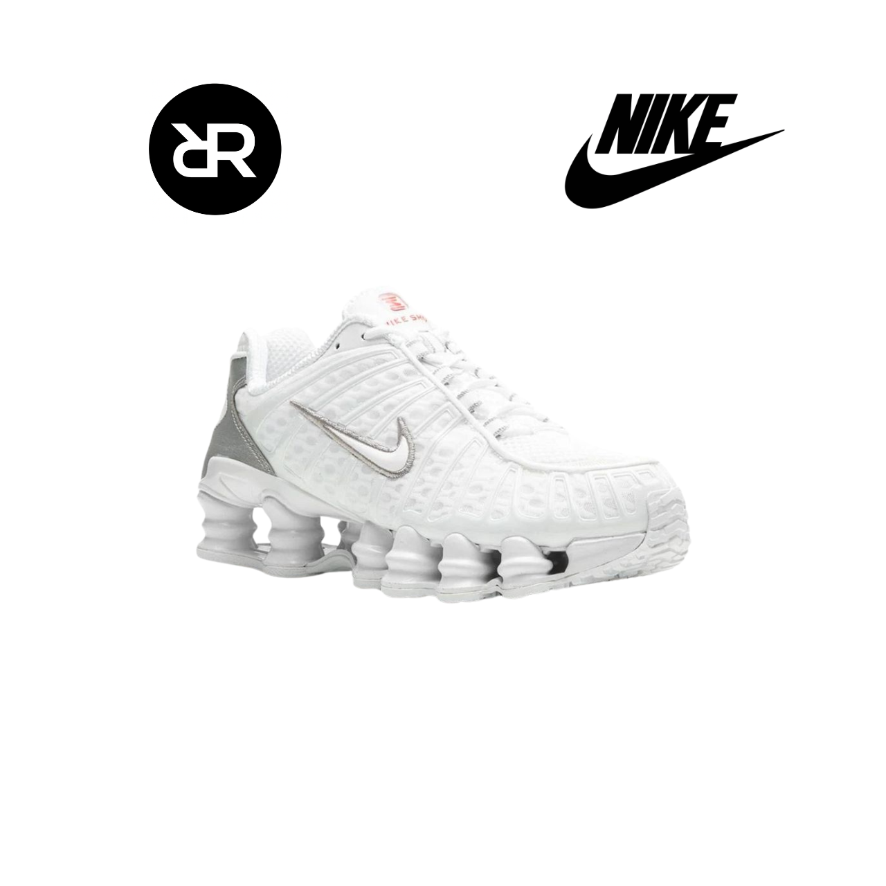 Nike shox tl white metallic silver