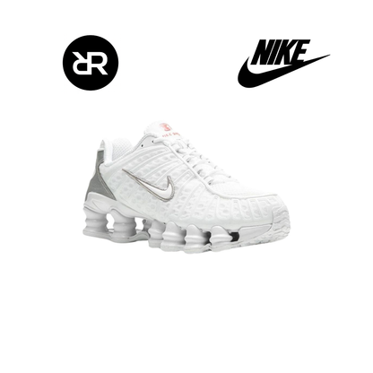 Nike shox tl white metallic silver