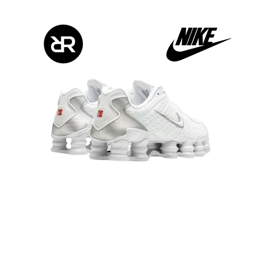 Nike shox tl white metallic silver