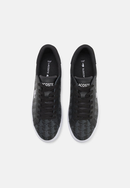 LACOSTE POWERCOURT 124 - Baskets basses - black/white