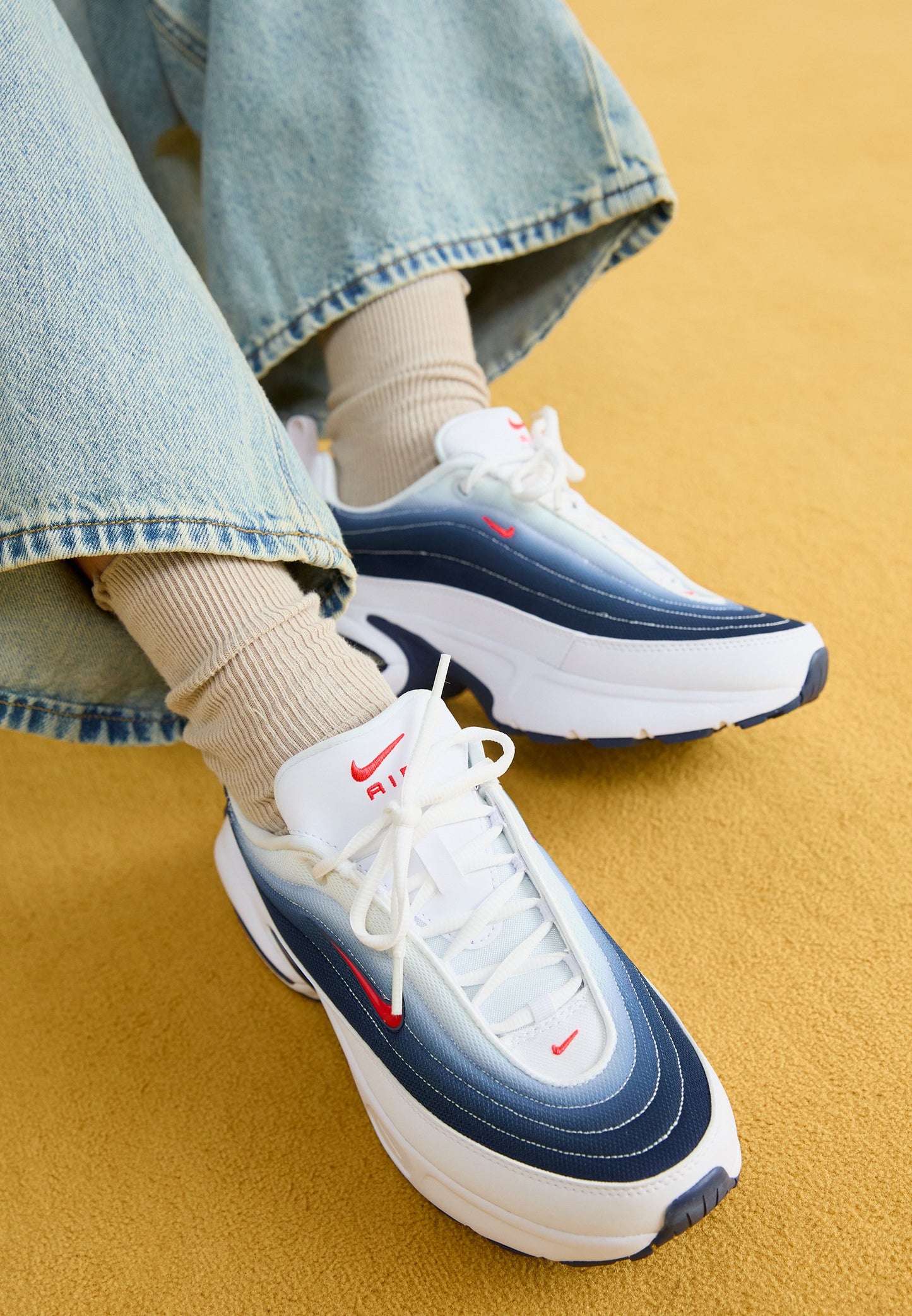 AIR MAX PORTAL - Baskets basses - white/light blue