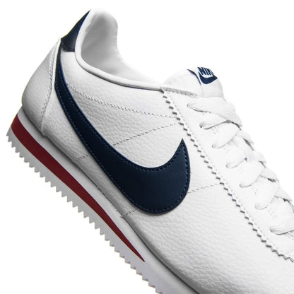 Nike Classic Cortez Cuir - Blanc/Bleu Marine/Rouge