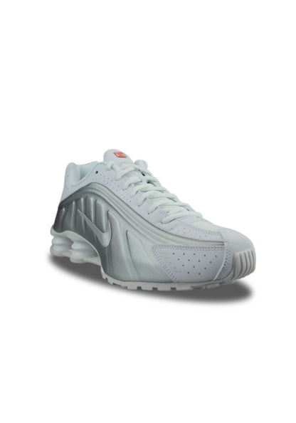 Nike Shox R4 White + Metallic Silver