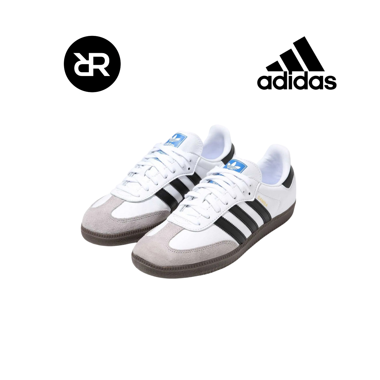 Adidas samba - vegan white gum