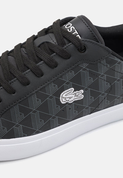 LACOSTE POWERCOURT 124 - Baskets basses - black/white