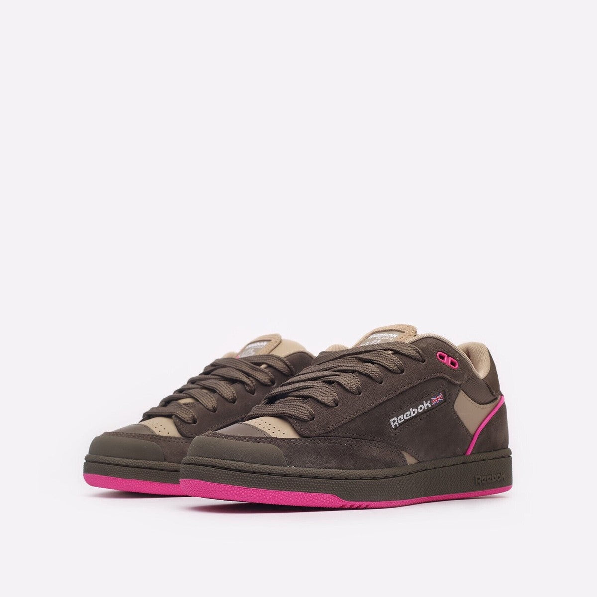 Chaussures de tennis homme Reebok Club C BULC baskets marron marron rose blanc 1
