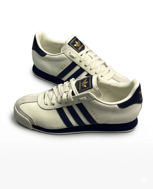 Adidas Samoa - Off White / Dark Blue / Gold Metallic