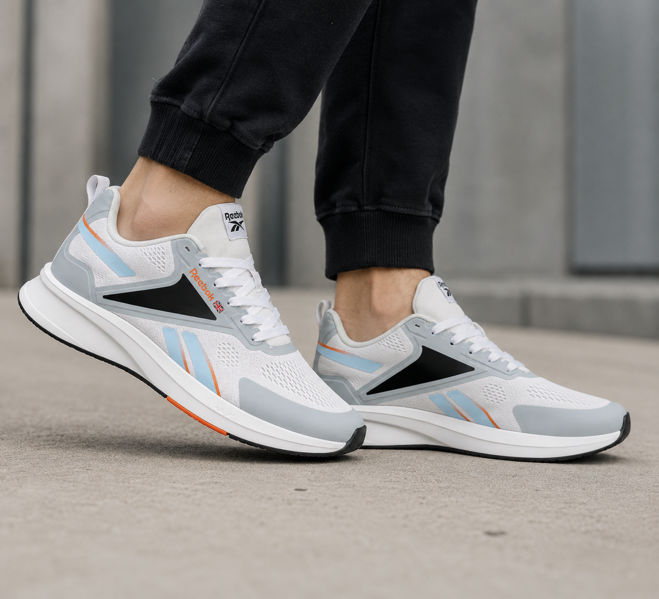 Reebok Classic Runner – White/Grey/Orange